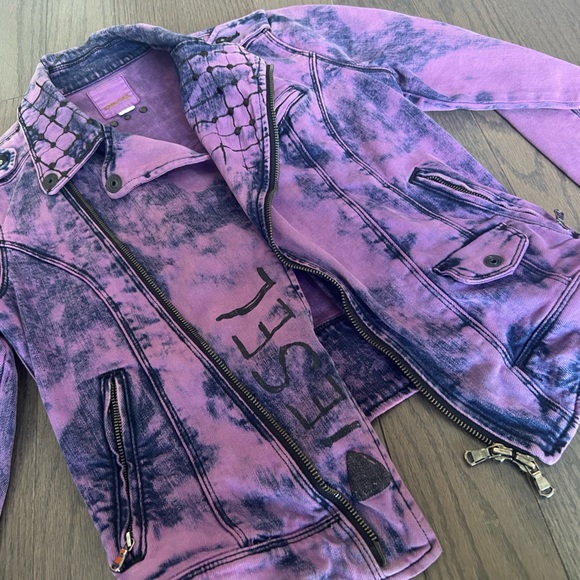 Diesel purple jean jacket - Picture 3 of 7